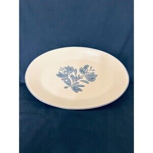 VINTAGE Pfaltzgraff Yorktowne #16 14" Oval Stoneware Serving Platter Made in USA